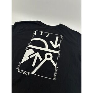 Whoop Mens XL Graphic T-Shirt Black Sleep Strain Recover Fitness‎ Tee